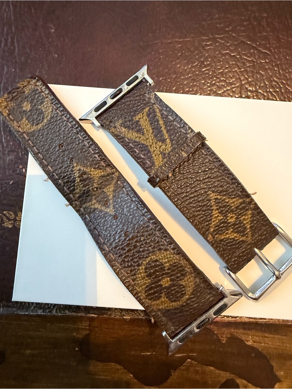 Genuine LV Monogram Apple Watch Strap
